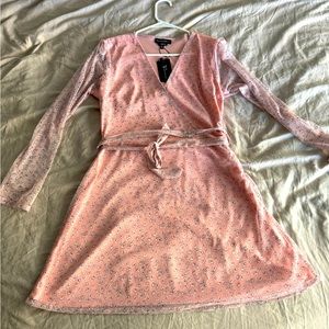 Wednesday’s girl floral wrap dress